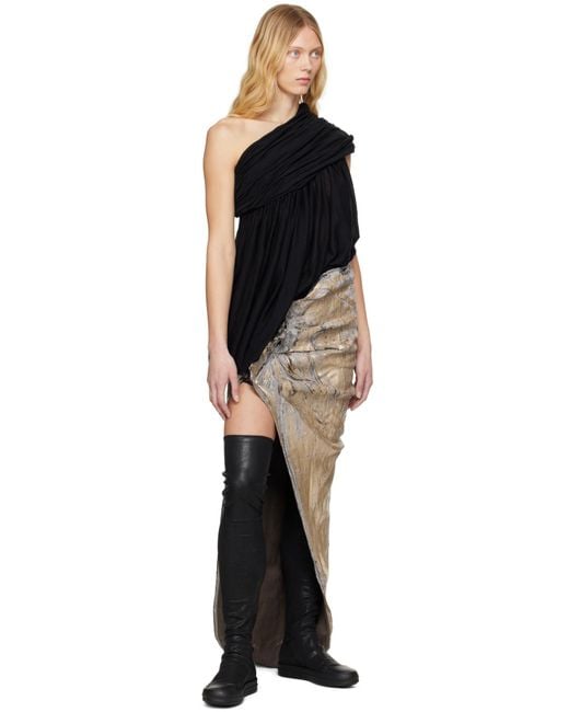 Rick Owens Black Knee-High Sock Sneakers