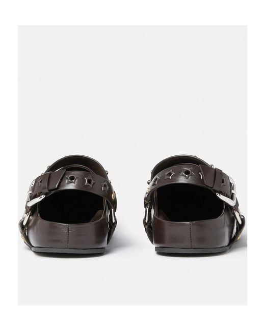 Stella McCartney Brown Elyse Studded Clogs