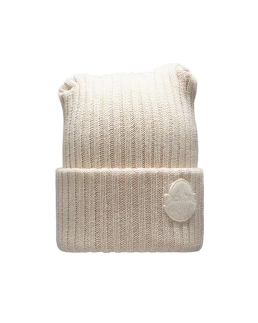 Moncler Natural Wool Beanie for men