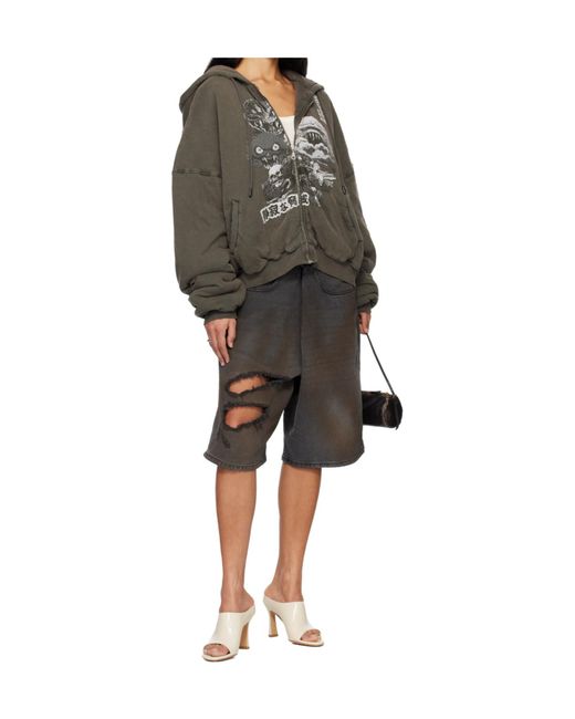 Lu'u Dan Gray Zipper Hoodie