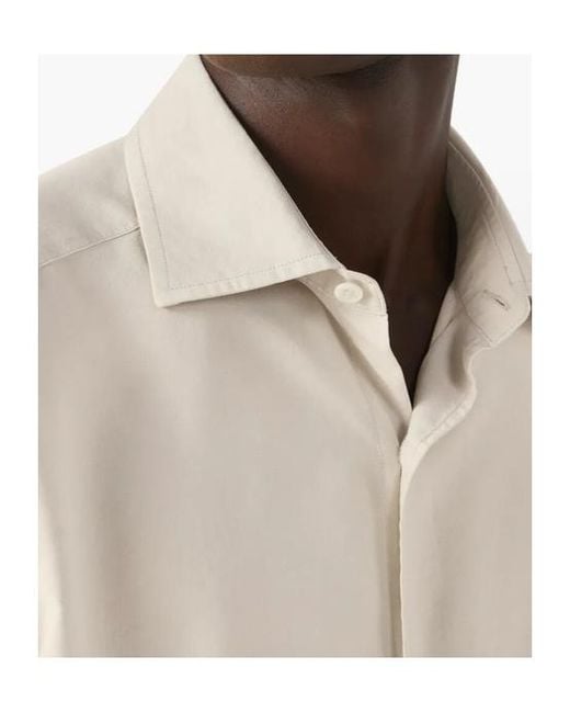 Zegna White Long-Sleeve Shirt for men