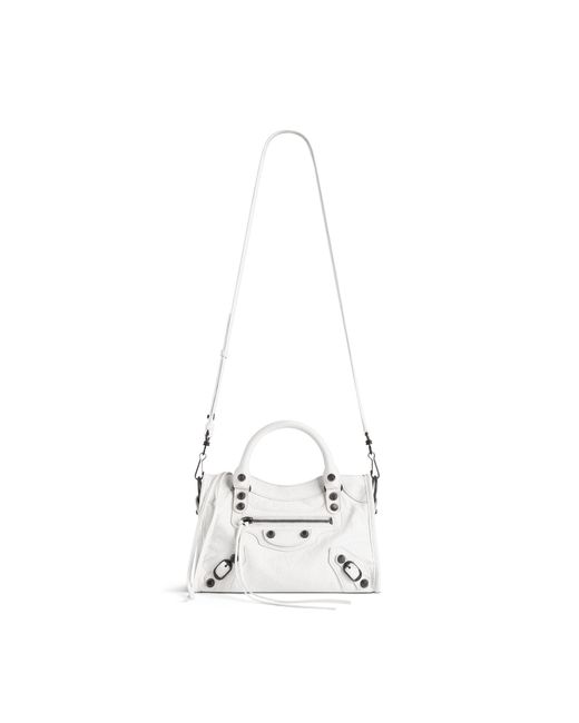 Balenciaga White Le City Mini Tote Bag