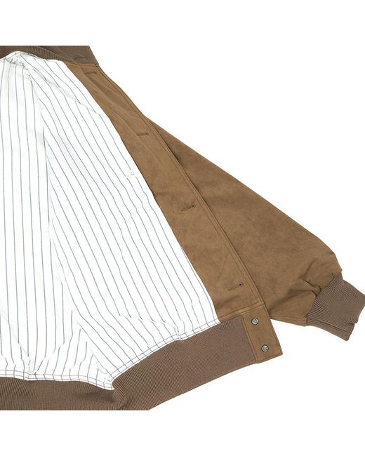 Nanamica Brown Stand-Up Collar Jacket for men