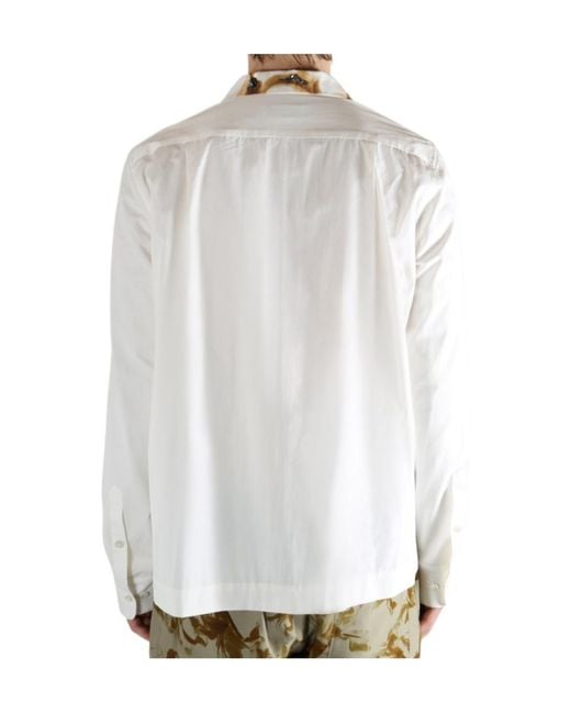 Dries Van Noten Gray Carlty Embellished Shirt for men