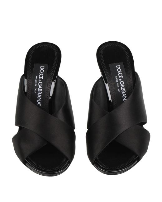 Dolce & Gabbana Black Solid Color Sandals