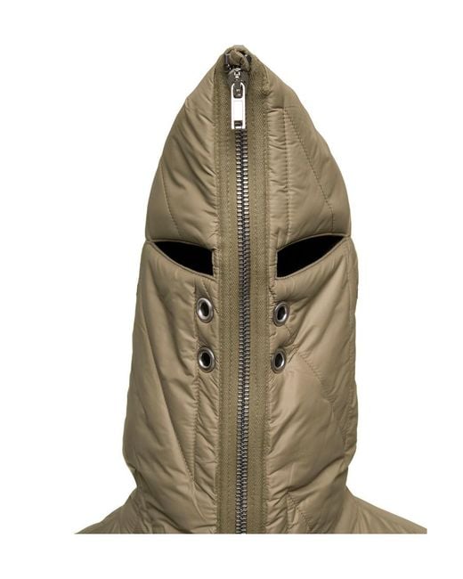 Rick Owens Natural Gimp Quilted Jacket for men