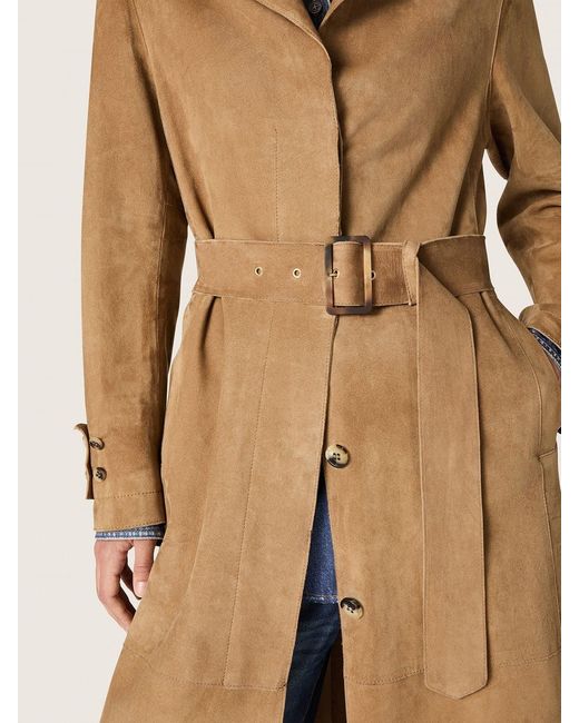 Golden Goose Deluxe Brand Natural Belted Waist Trench Coat