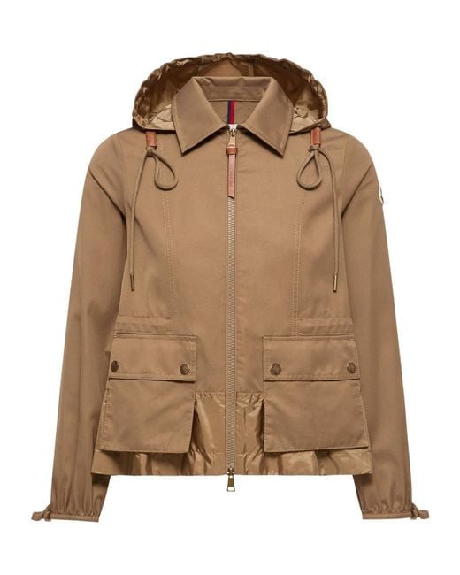 Moncler Brown Adenium Drawstring Hooded Jacket