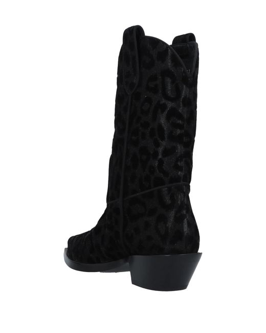 Dolce & Gabbana Black Casual Sequin Ankle Boots