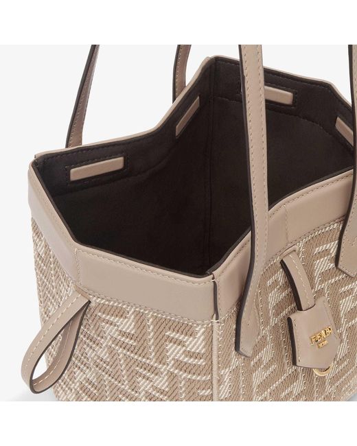 Fendi White Origami Ff Jacquard Mini Shoulder Bag