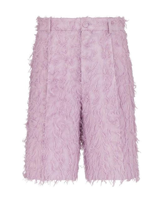Dior Purple By Erl Bermuda Shorts for men