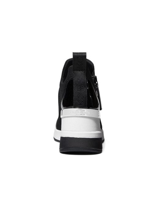 Michael Kors Black Willis Stretch Knit Sneakers