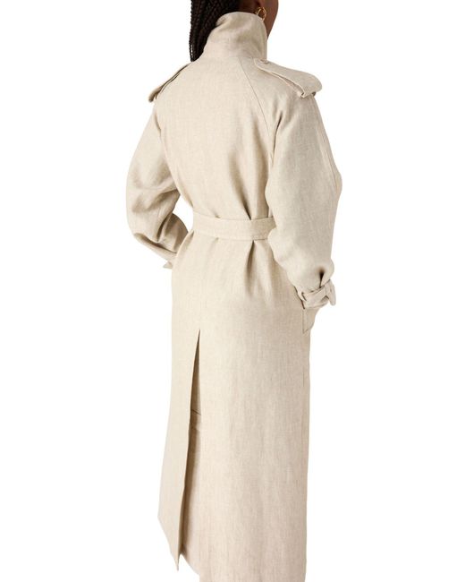 Max Mara Natural Long Belted Trench Coat