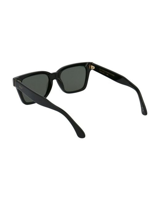 Retrosuperfuture Black America Rectangular Frame Sunglasses for men