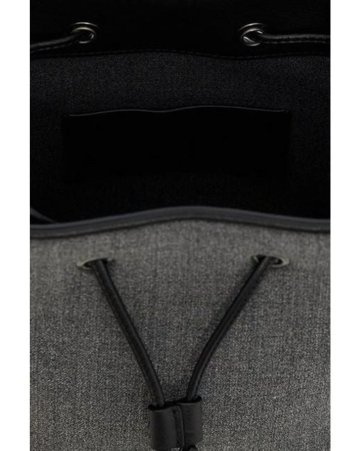 Brunello Cucinelli Gray Monile Drawstring Bucket Bag