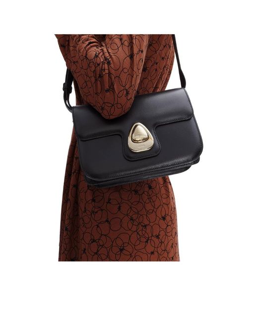 A.P.C. Black Logo Engraved Astra Small Shoulder Bag