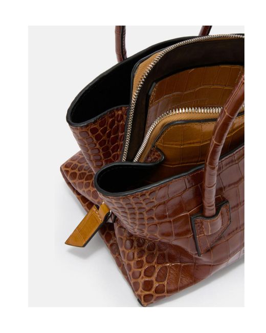 The Attico Brown The La Passeggiata Mini Top Handle Bag