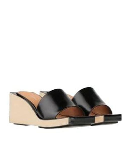 Maison Margiela Black Simple Leather Sandals