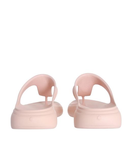 Stuart Weitzman Pink Stuflex T Strap Sandals