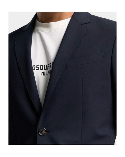 DSquared² Blue Single-Breasted Tailored Suit for men