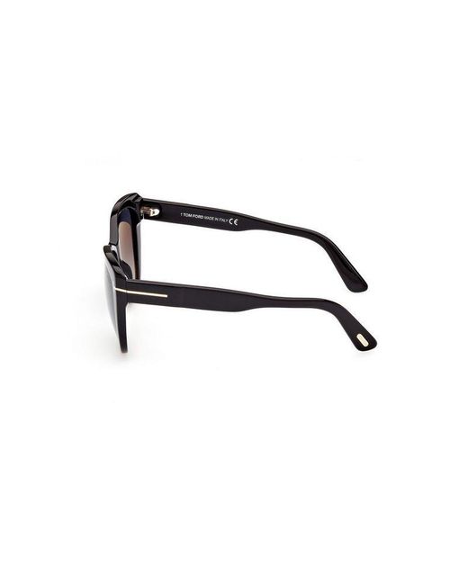Tom Ford White Eyewear Cat-Eye Sunglasses