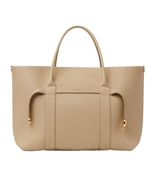 Loro Piana Natural Ghiera Large Shoulder Bag