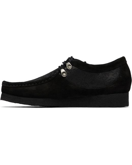 ANDERSSON BELL Black X Clarks Originals Wallabee Derby Shoes for men