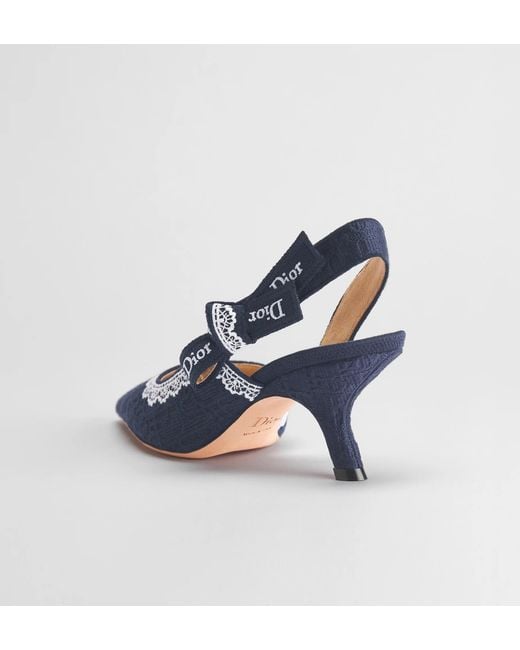 Dior Blue Escarpin Slingback J'A