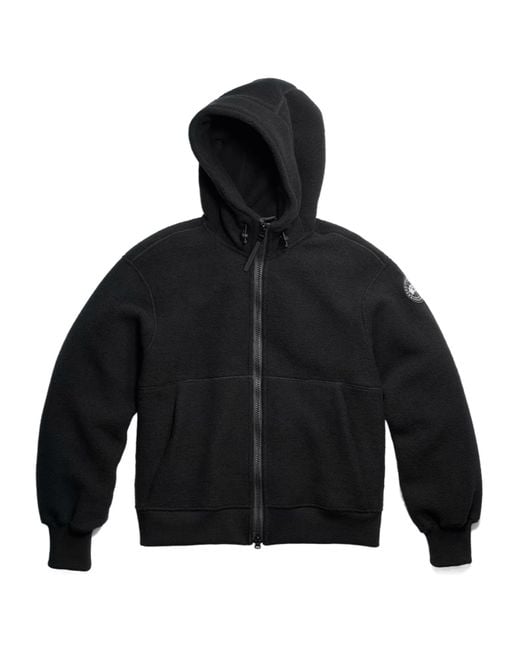 Canada Goose Black Hooded Zip Jacket for men