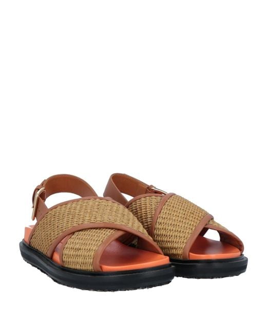 Marni Brown Slingback Sandals