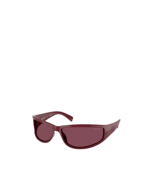 Miu Miu Purple Aviator Sunglasses