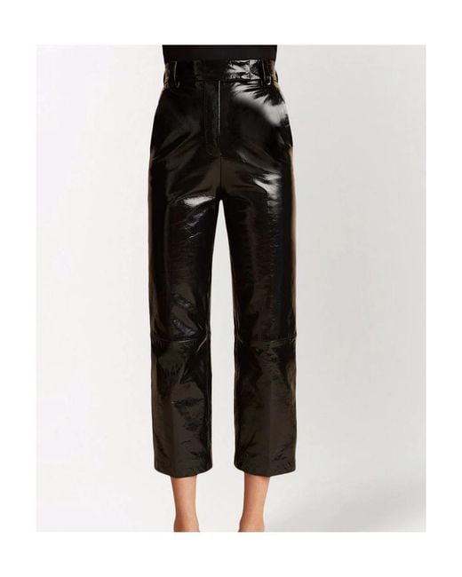 Khaite Black Straight Casual Pants