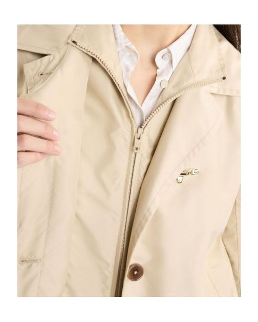 Fay Natural Virginia Technical Poplin Coat