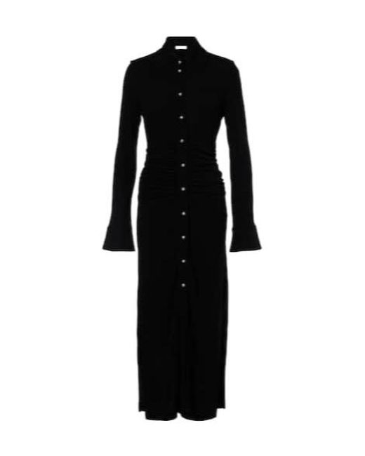 Altuzarra Black Claudia Jersey Midi Dress