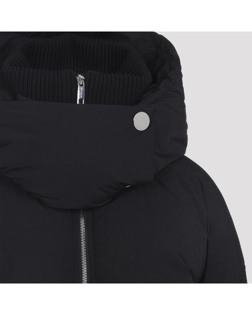 Sportmax Black Glizia Zip-Up Down Jacket