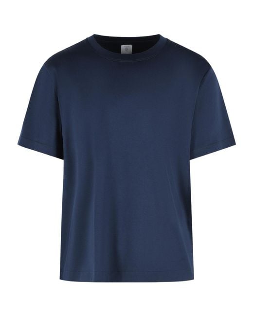 Eleventy Blue Cotton T-Shirt for men