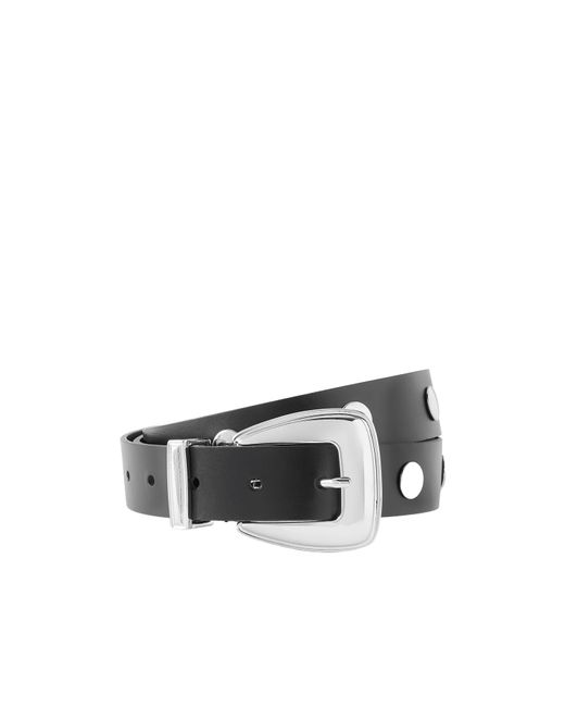 Frankie Shop White Perth Studded Leather Belt