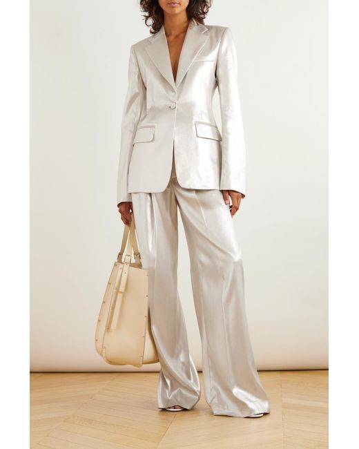 Chloé White Chloé Wide-Leg Sailor Trousers