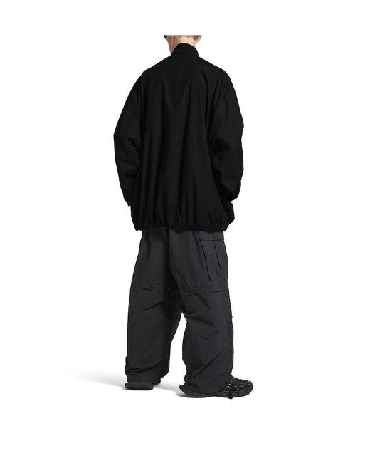 Balenciaga Black Loop Sports Icon Tracksuit Jacket for men