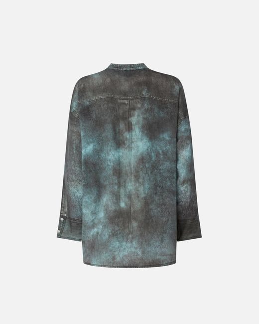 Pinko Gray Tie-Neck Shirt