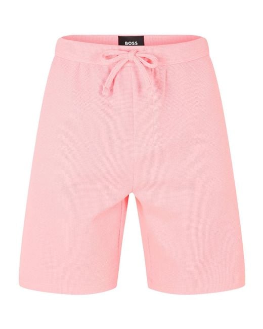 Boss Pink Comfortable Shorts for men