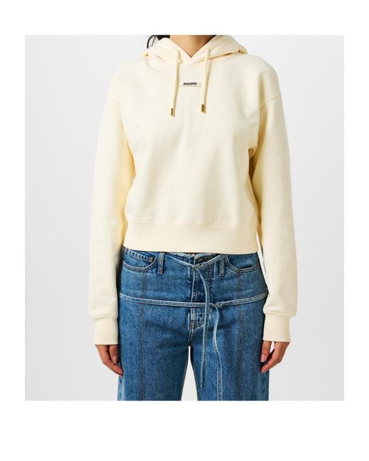 Jacquemus White Long Sleeve Sweatshirt