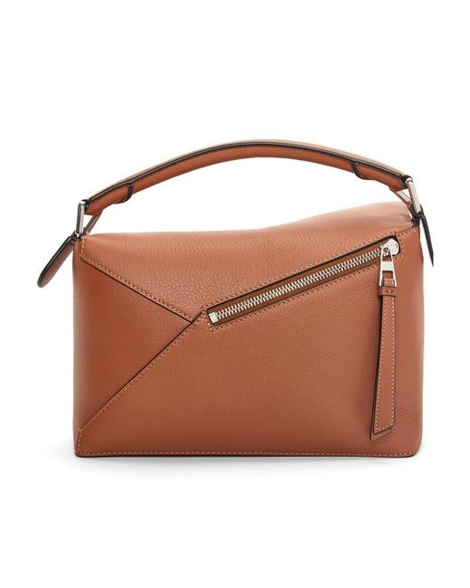 Loewe Brown Puzzle Small Shoulder Bag