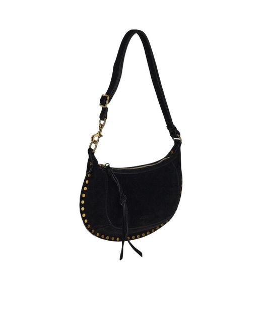 Isabel Marant Black Oskan Moon Shoulder Bag