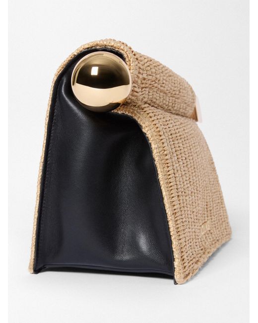 Jacquemus Natural The Rond Carré Clutch Bag