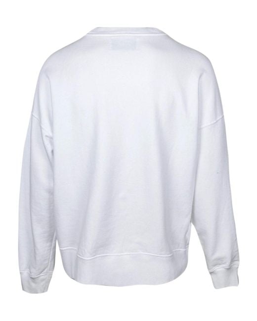 Golden Goose Deluxe Brand White Cotton Sweatshirt for men