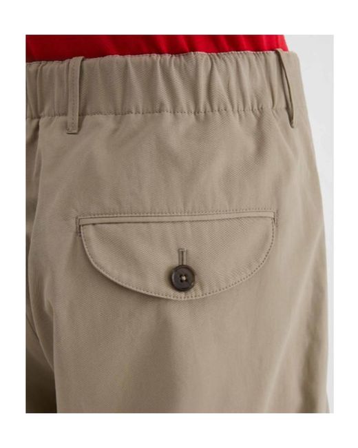 Jil Sander Natural Cotton Drill Trousers for men