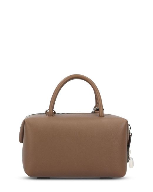 Max Mara Brown Holdalls Small Top Handle Bag