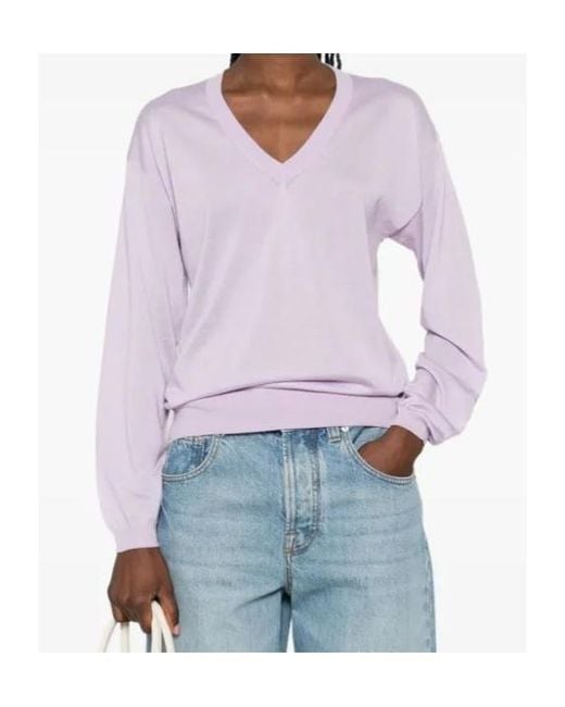 Fabiana Filippi Pink V-Neck Sweater