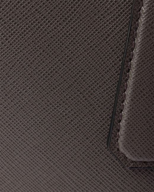 Prada Black Saffiano Leather Briefcase for men